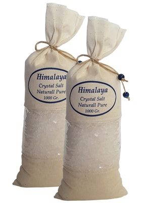 Himalaya Tuzu 2 Kg. Bez Torbada (1kg.x2ad.) Iri Taneli Beyaz Renk Himalaya Orijinal Tuz BE-İR-2