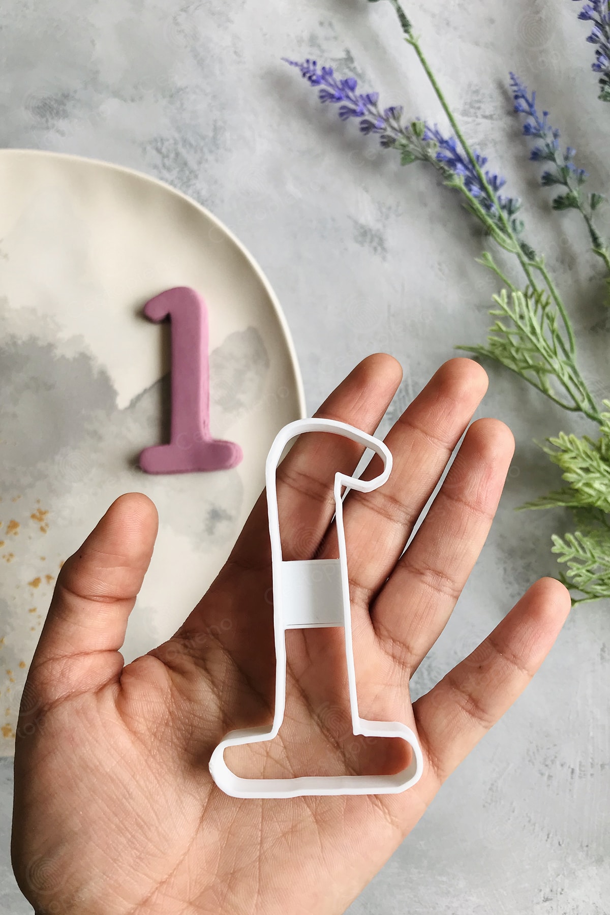 Vintage 1 Count Dough Shaper / Cookie / Ceramic / Game