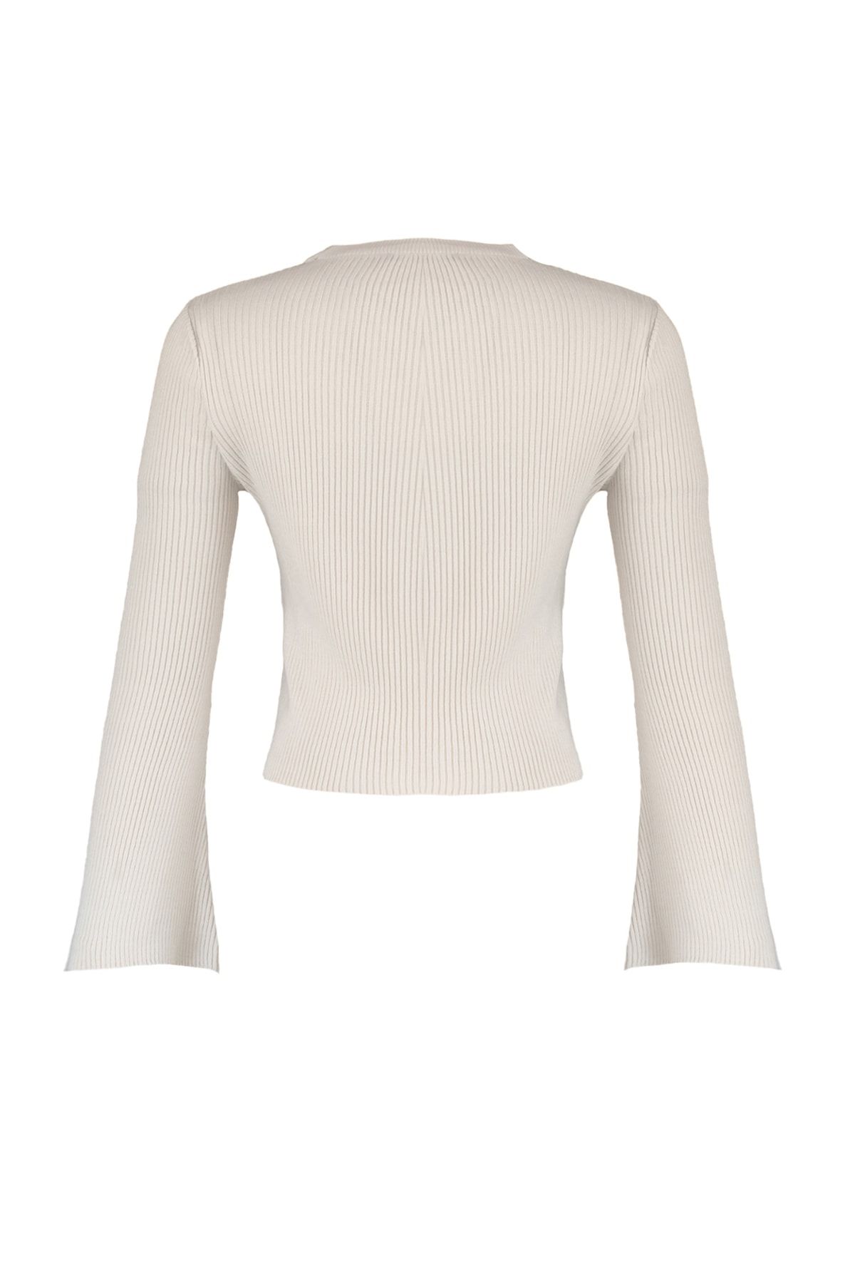 Trendyol Collection-Ecru Spanish Sleeve Knitwear Sweater TWOAW23KZ00509 6
