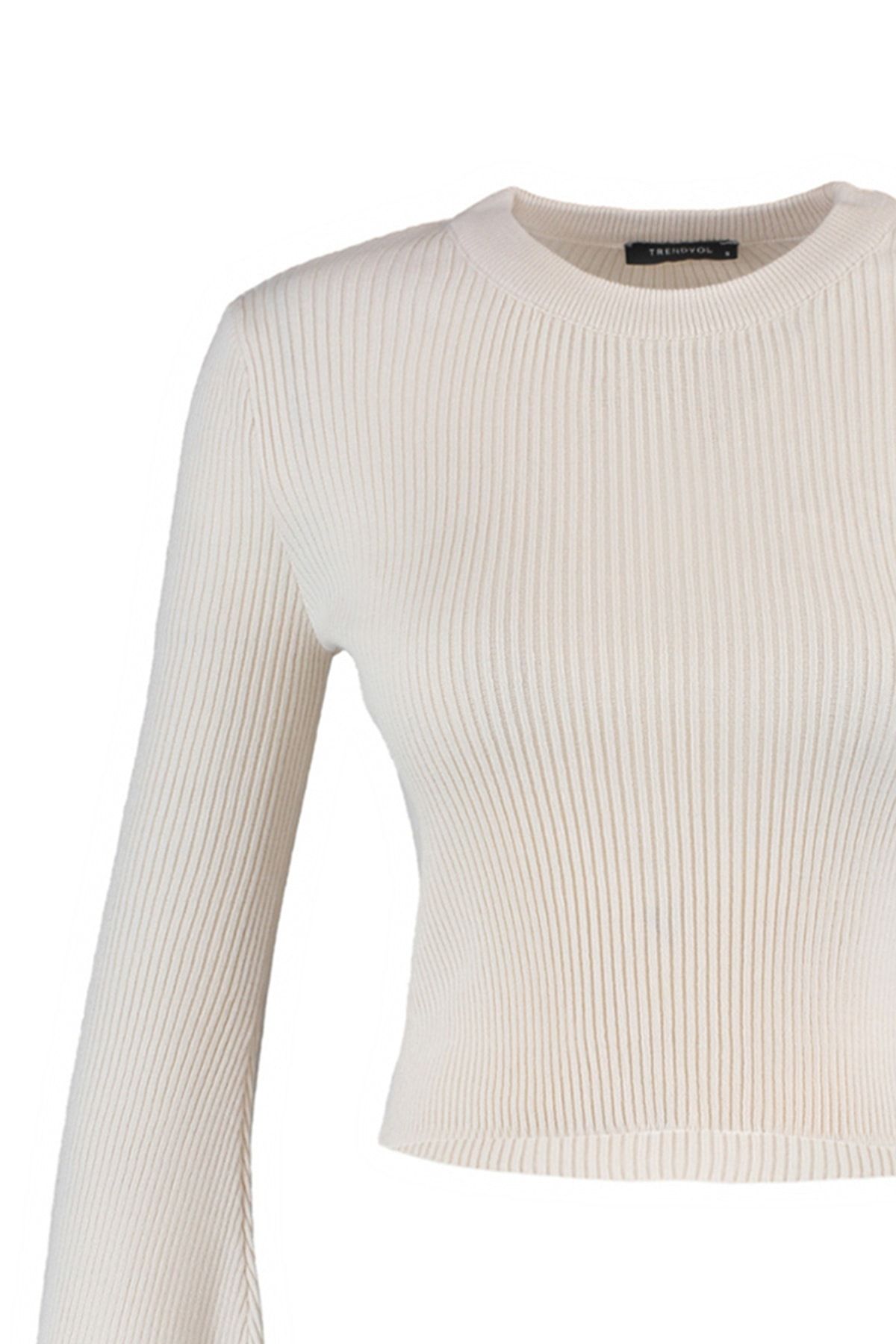 Trendyol Collection-Ecru Spanish Sleeve Knitwear Sweater TWOAW23KZ00509 8