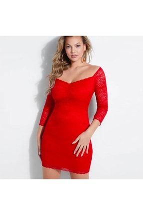 Kırmızı Kadın Elbise W94K57R9DY0