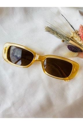 Chunky Frame Sunglasses Karamel Renkli Güneş Gözlüğü G5