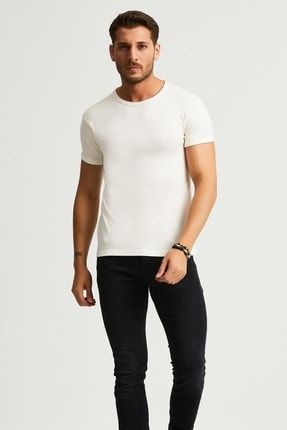 Slim Fit Likralı T-shirt (e22-746a) E22-746A
