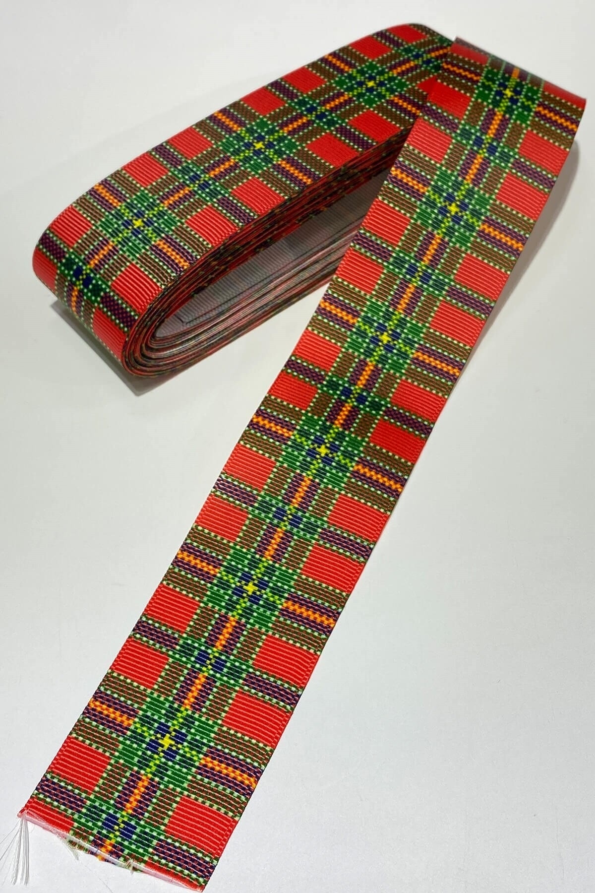 Genel Markalar Ekose Baskılı Yılbaşı Kurdelesi 1 Metre En 4 Cm – Kurdele – Kurdele