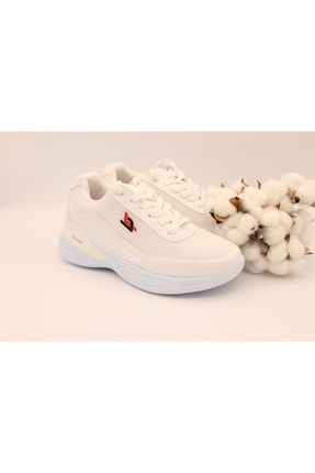 Beyaz - Sneaker Rahat Şık Ortopedik Ayakkabı 253