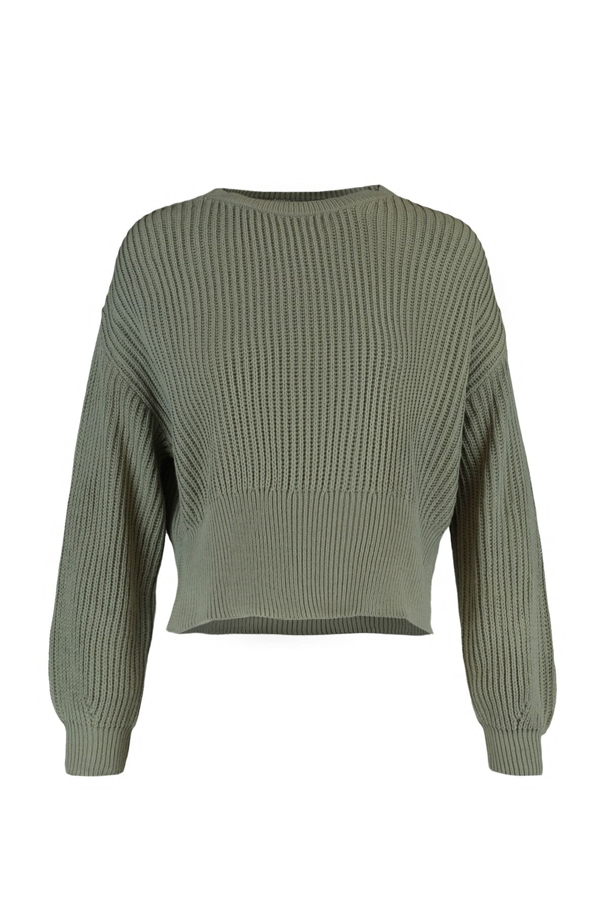 Trendyol Collection Pullover Khaki Regular Fit Fast ausverkauft