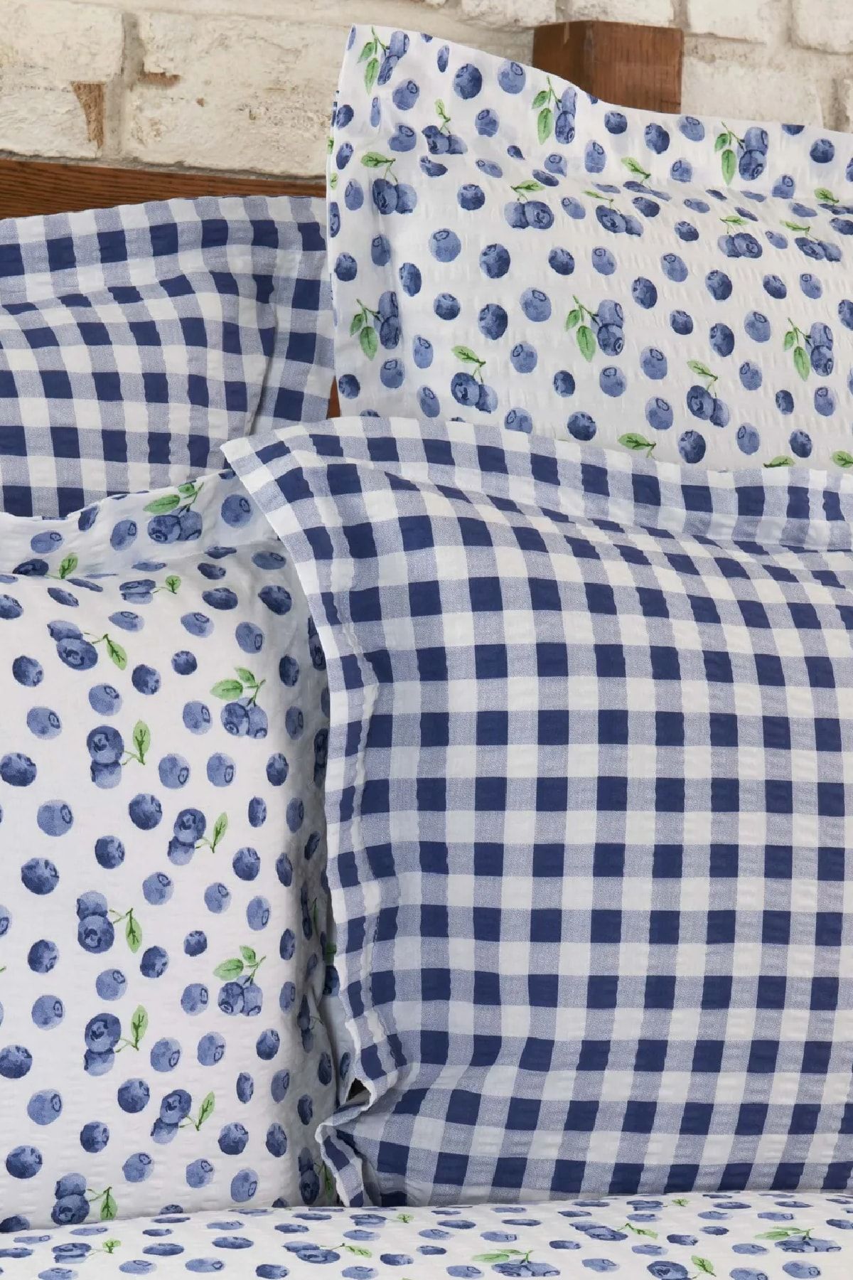 Karaca Home Blueberry Mavi Nonıron Tek Kişilik Nevresim Takımı BY8982