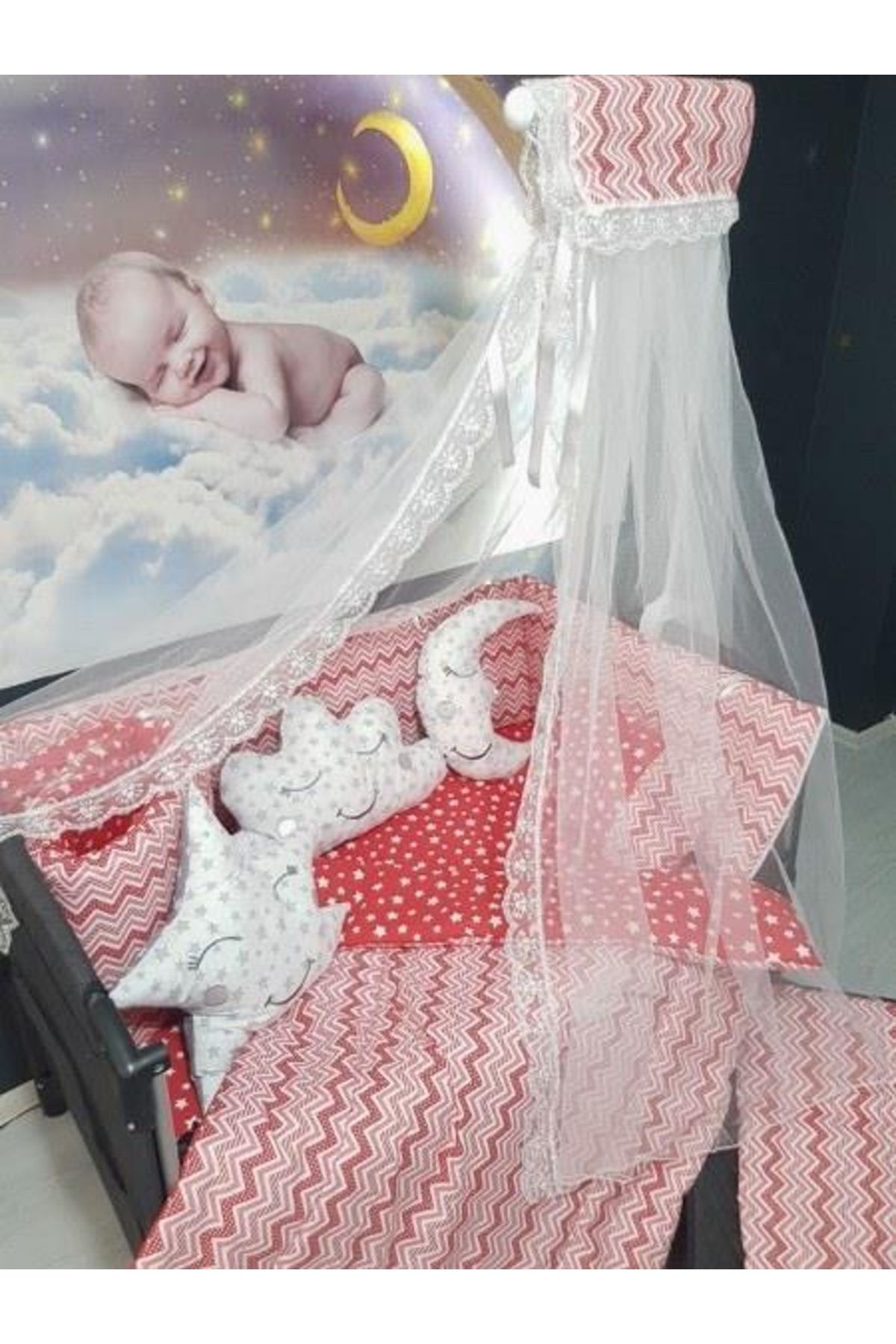 Mosquito net for moses basket top