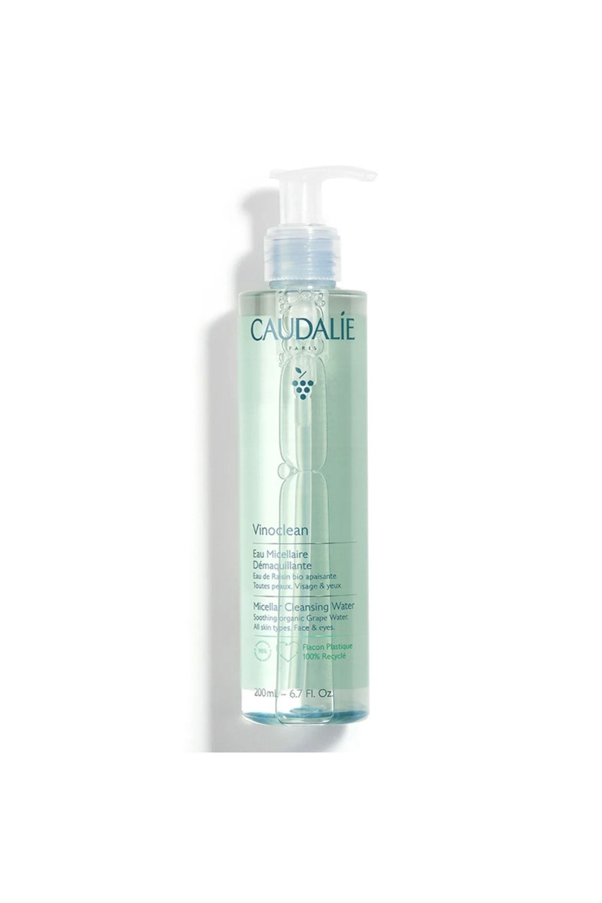 Caudalie Vinoclean Мицеллярная вода для очищения макияжа 200 мл All Skins Caudalie.200