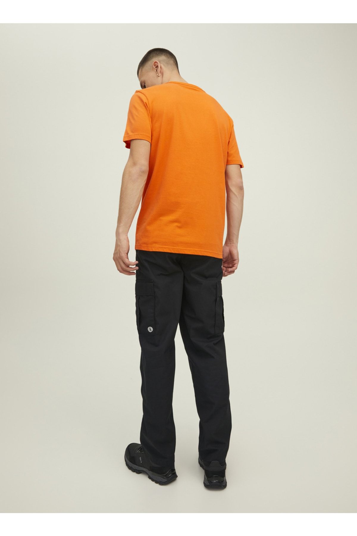 O Yaka Baskılı Turuncu Erkek T-shirt 12210420_jcotrek Logo Tee