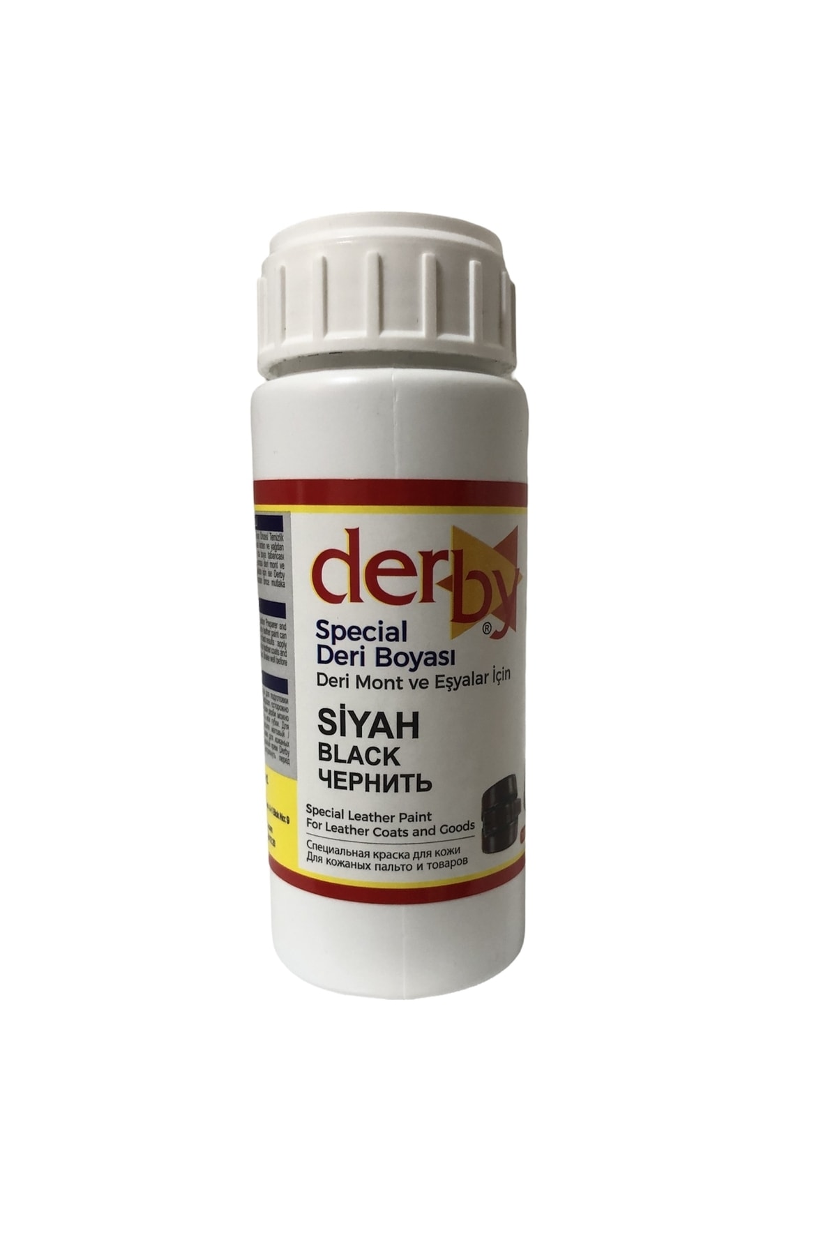 Derby Siyah Deri Eşya, Mont, Çanta, Kemer, Cüzdan Yenileme Boyası 100 ml - Sünger Hediye