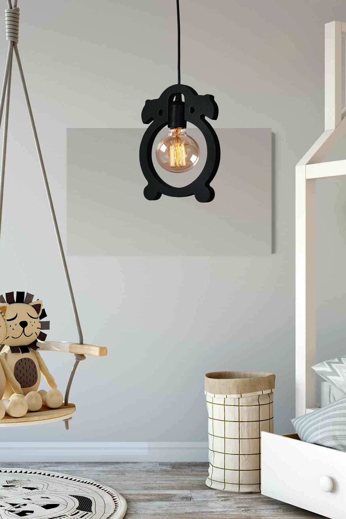 UTKU TASARIM-Alarm Clock Single Chandelier Pendant Lamp Modern Rustic Decorative Lamp 3