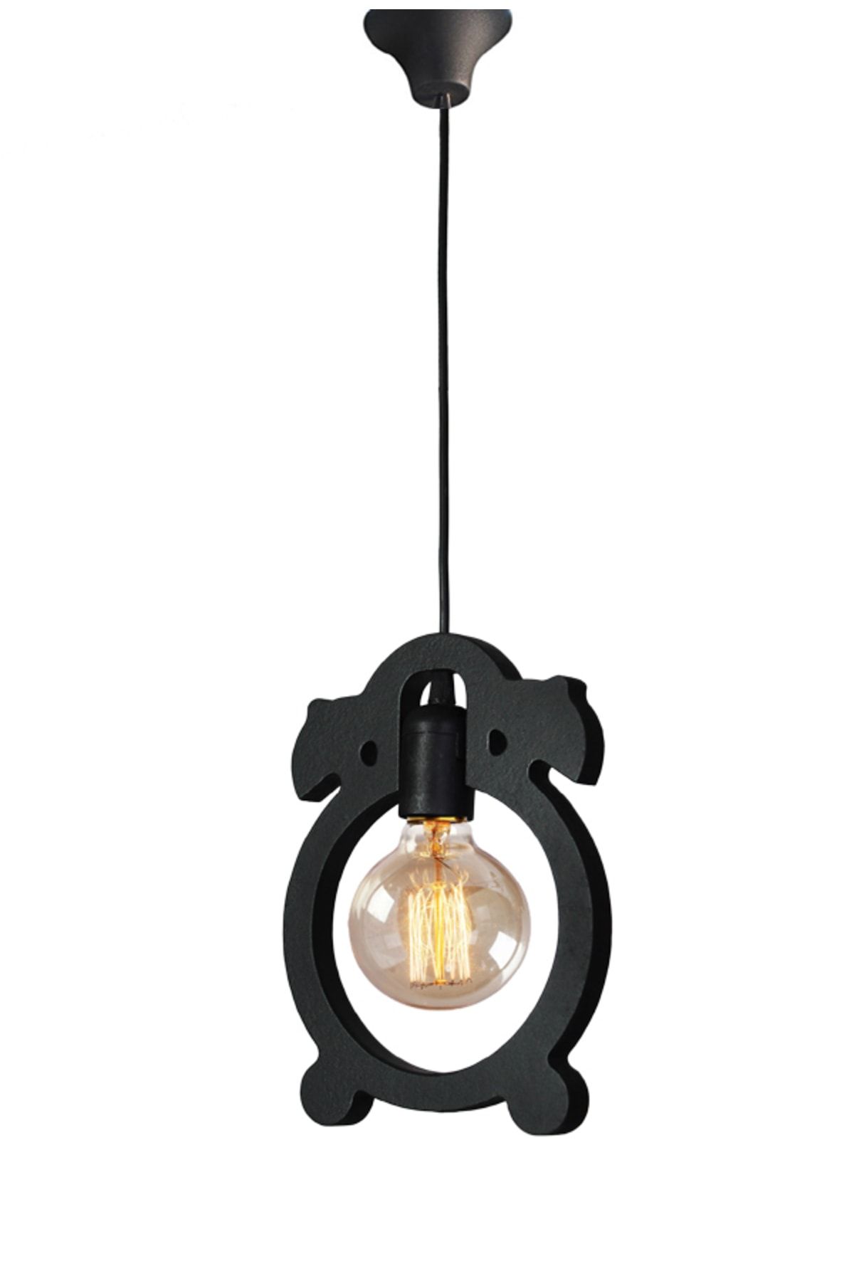 UTKU TASARIM-Alarm Clock Single Chandelier Pendant Lamp Modern Rustic Decorative Lamp 5
