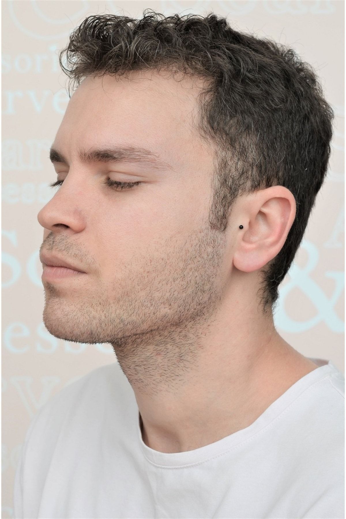 Sacce Scarves Accessories Male Steel Piercing Tragus Helix Cartilage 8 Mm