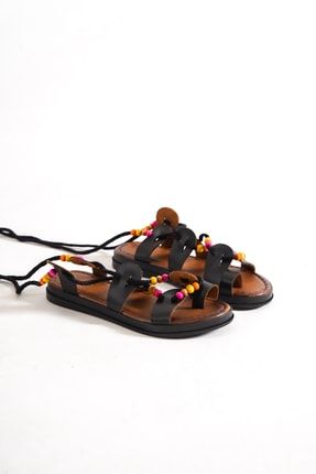 Sole Women Shoes Kadın Yandan Ipli Parmak Arası Sandalet 001300