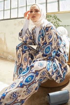 Perina Pantolon Kimono Ikili Takım - Indigo MS00AN39994