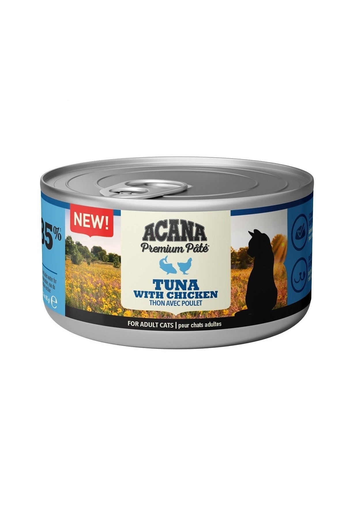 Acana Premium Pate Tuna Balıklı ve Tavuklu Ezme Yetişkin Kedi Konservesi 85 Gr