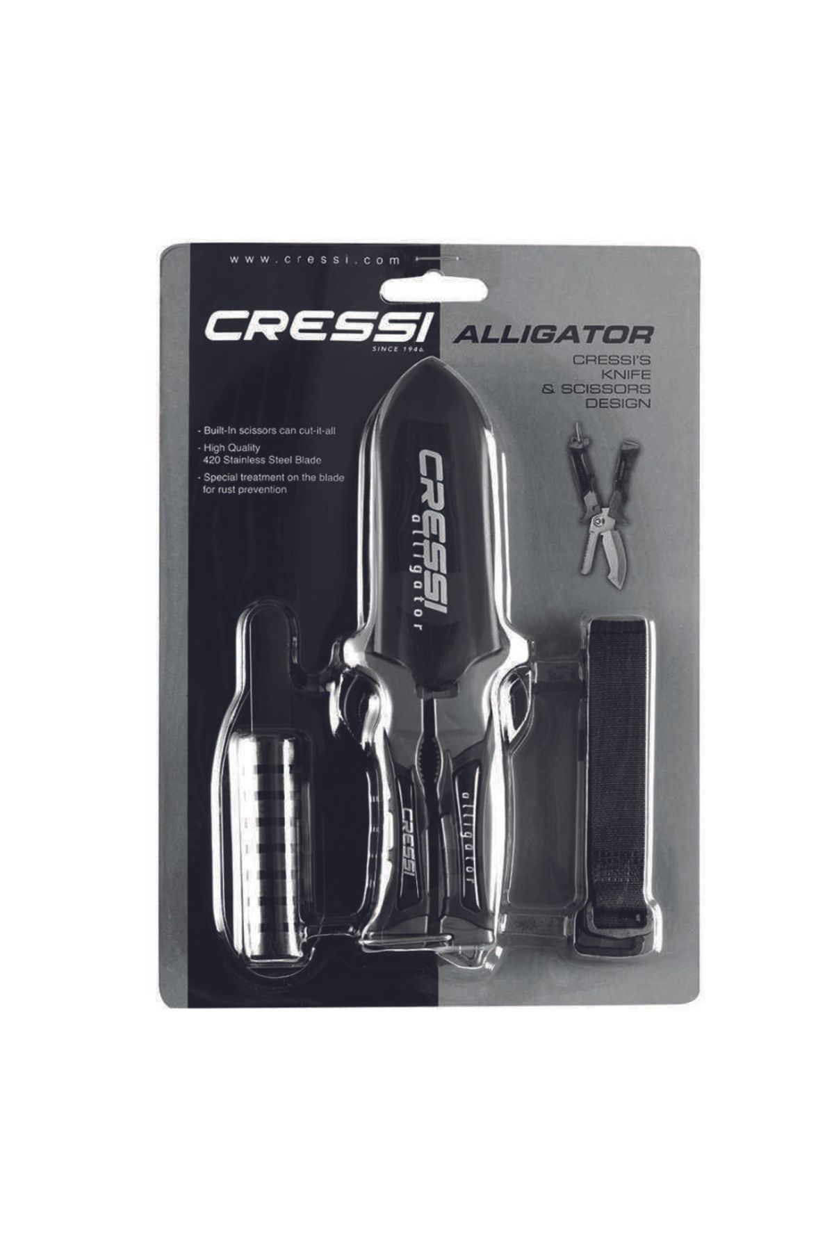 چاقوی غواصی صید تمساح اورجینال cressi sub