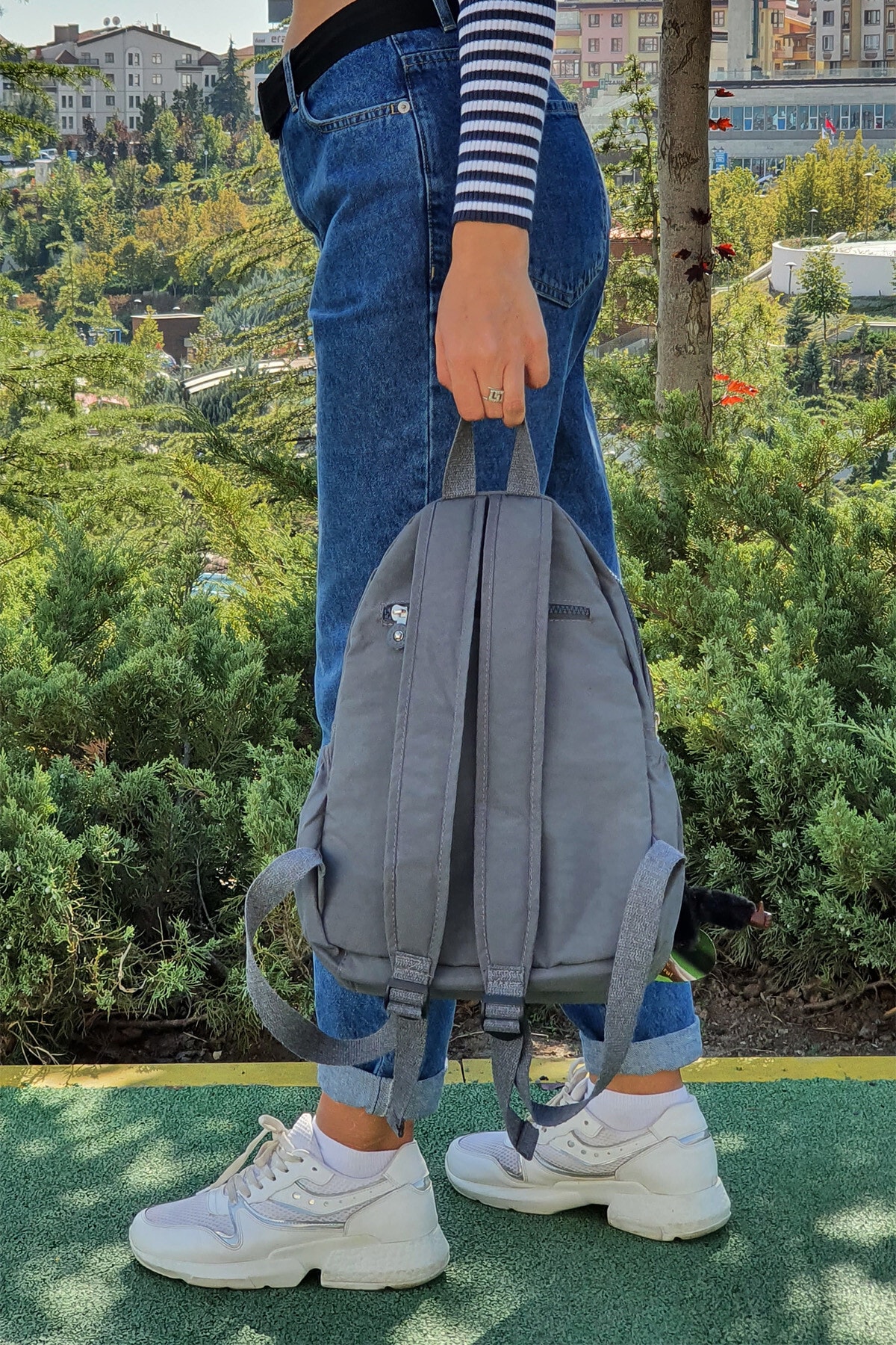 کوله پشتی زنانه خاکستری NEMO GROUP | NEMOGROUP259 اورجینال - تصویر 4