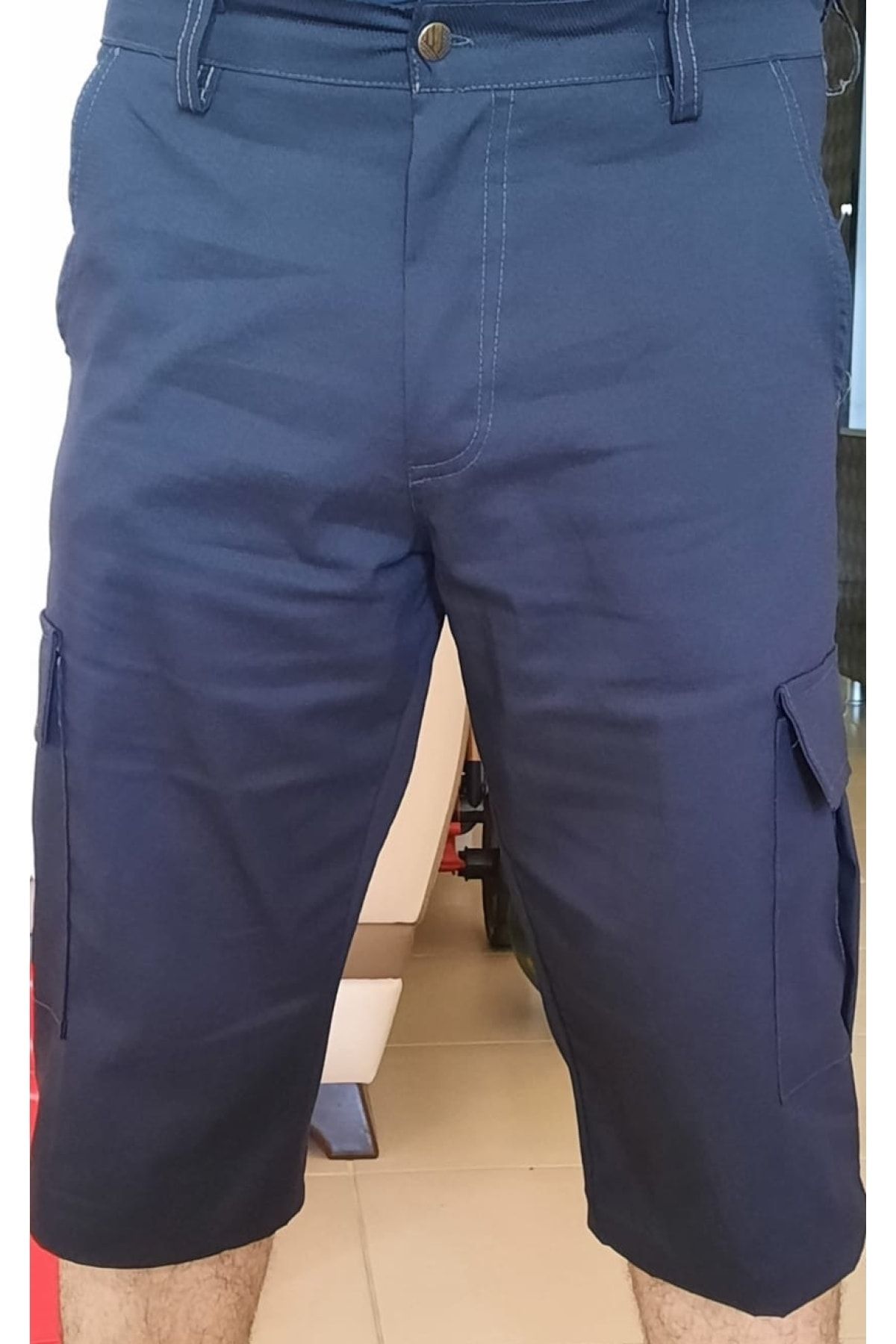 Tekstilfuarı Erkek Keten Kargo Kapri