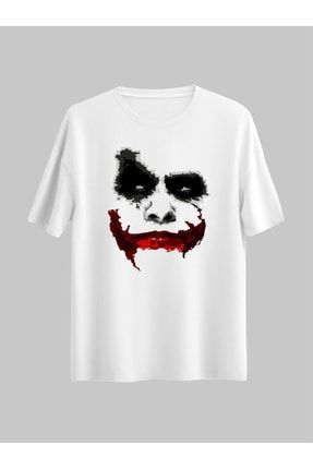 Joker Tasarımlı Batmen Film Kişiye Özel Dc Evren Hediye Sevgili Unisex Regular Tshirt JkREBTMNFLM080