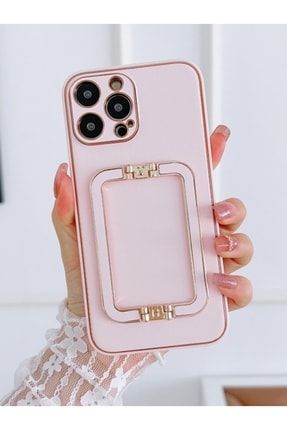 Iphone 13 Uyumlu Kılıf Toka Tasarım Stantlı Luxury Kamera Lens Korumalı 8484832245515