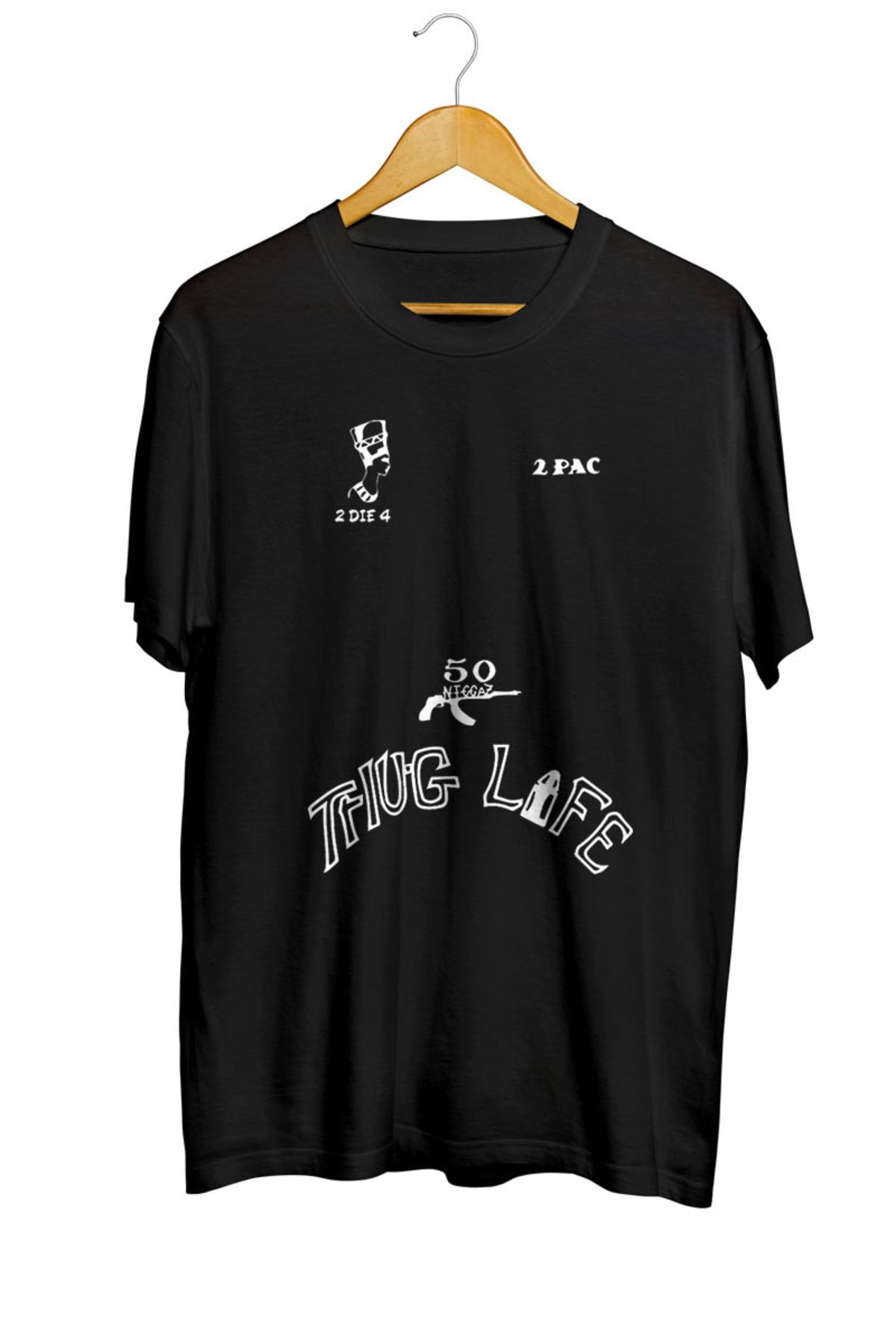 karikaturstore Thug Life Tupac 2pac Music Rap Hip Hop T Shirt Trendyol