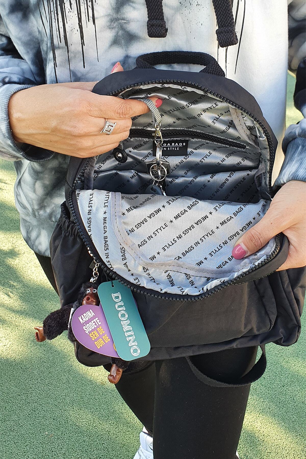 کوله پشتی زنانه مشکی NEMO GROUP | nemobags251klinkırfcmegastoregroup اورجینال - تصویر 4