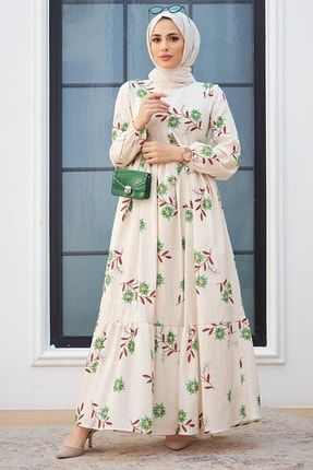 Arya Keten Elbise - Yeşil ZRFTST1000