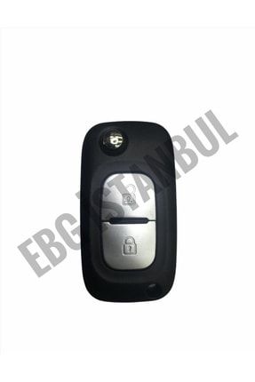 Clio 3 Kango Modüs 2 Butonlu Sustalı Boş Anahtar Kabı Logolu EBG-4545545