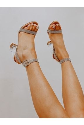 Ten Deri (paris) Taş Detay Kadın Topuklu Sandalet ERV2250