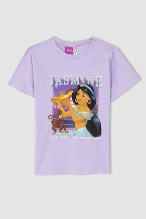 Kız Çocuk Disney Prenses Regular Fit Kısa Kollu Tişört Y6612A622HS