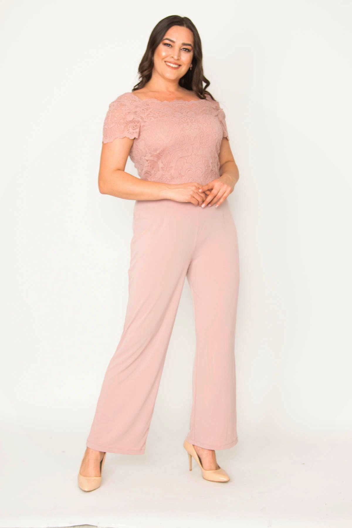 Powder pink best sale jumpsuit