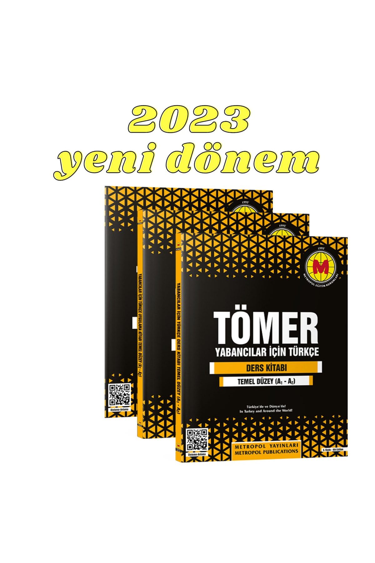 Metropol Yayınları 2023 Yeni Dönem Tömer Yabancılar Için Türkçe A1 A2 Temel Düzey Galata Puza 3160