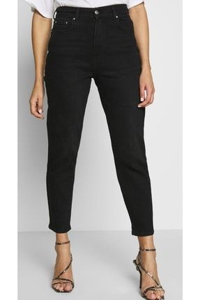 Kadın Siyah Gt Comfy Streç Mom Jeans Denim Kot Orjinal Ithal Bayan Pantolon 8819919