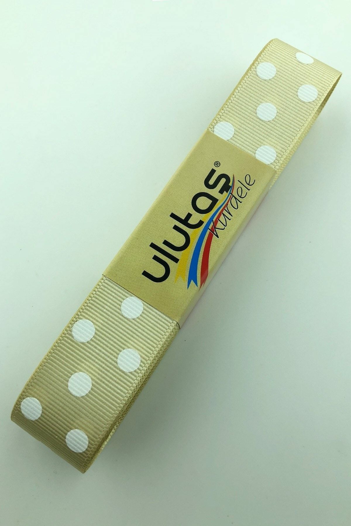 Ulutaş-Ornamental Materials Colorful Grosgrain Polka Dot Ribbon 1 Meter Width 2.5 Cm 2