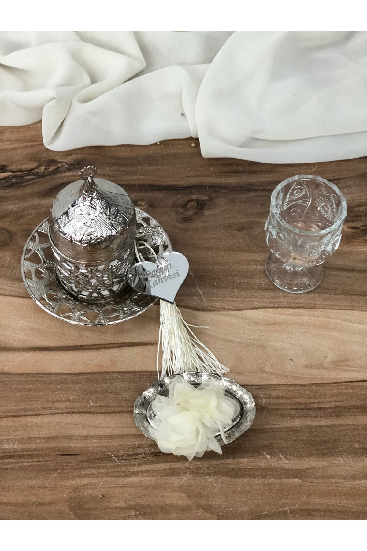 Masalsı Concept Damat Fincanı Seti Lokumluk Kadeh Söz Nişan Tepsisi Aksesuarları
