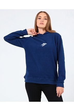 Store Kadın Selanik Outdoor Kapşonlu Sweatshirt Nakış Işlemeli Günlük Spor Sweatshirt GNS-HOODİE2