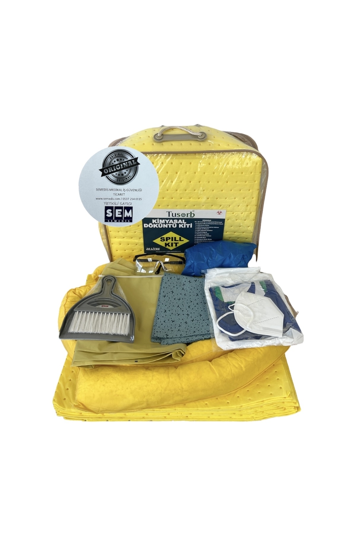 Tusorb Kimyasal Döküntü Dökülme Temizleme Kiti 20 Litre