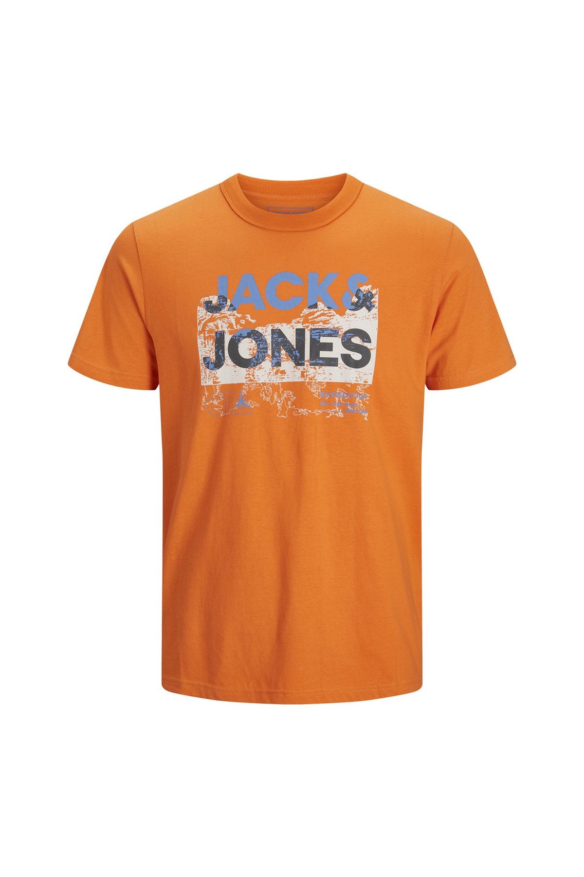 O Yaka Baskılı Turuncu Erkek T-shirt 12210420_jcotrek Logo Tee