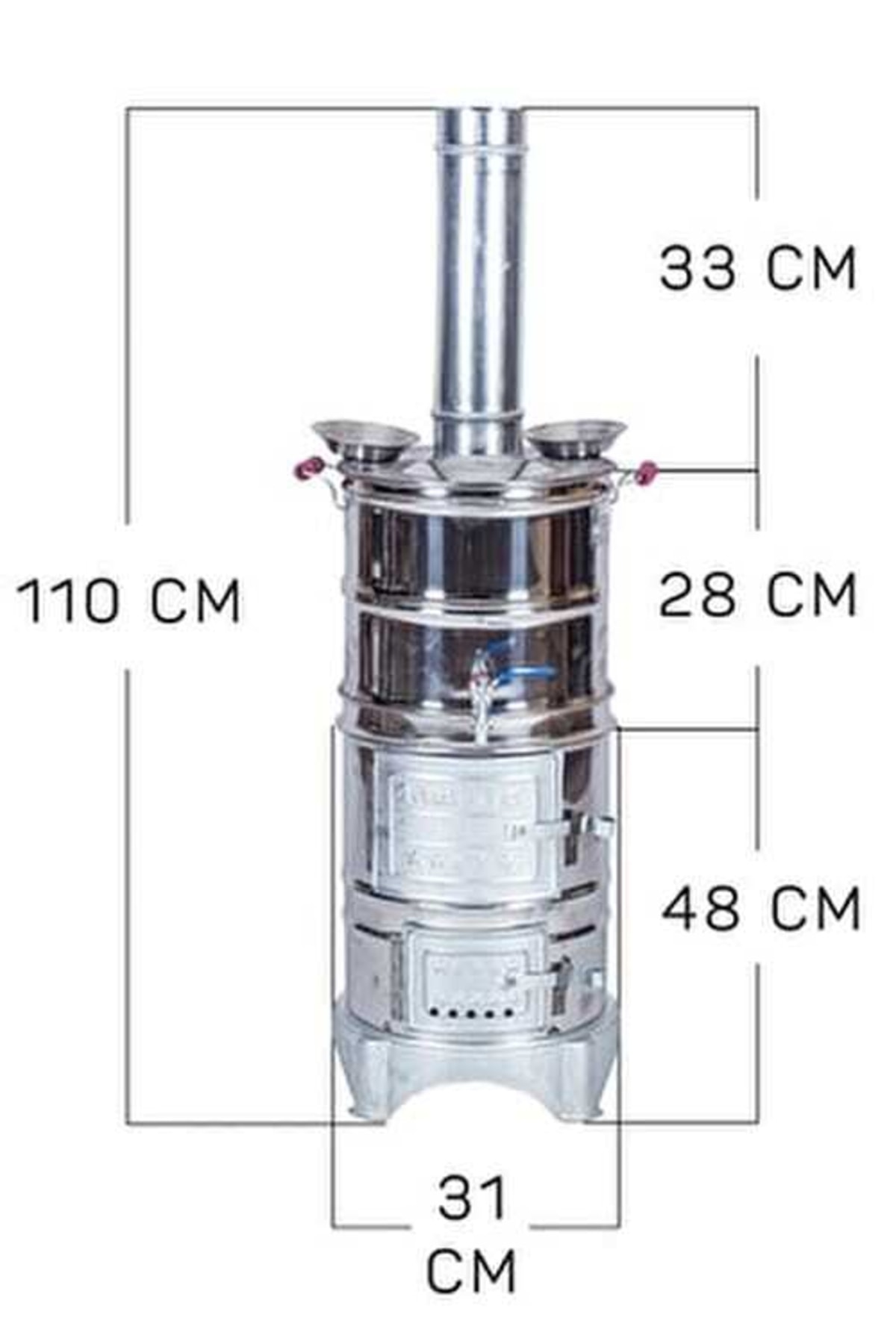 20 Litre Battal Boy 20 Litre 3 Demlikli Semaver Mth-521 4
