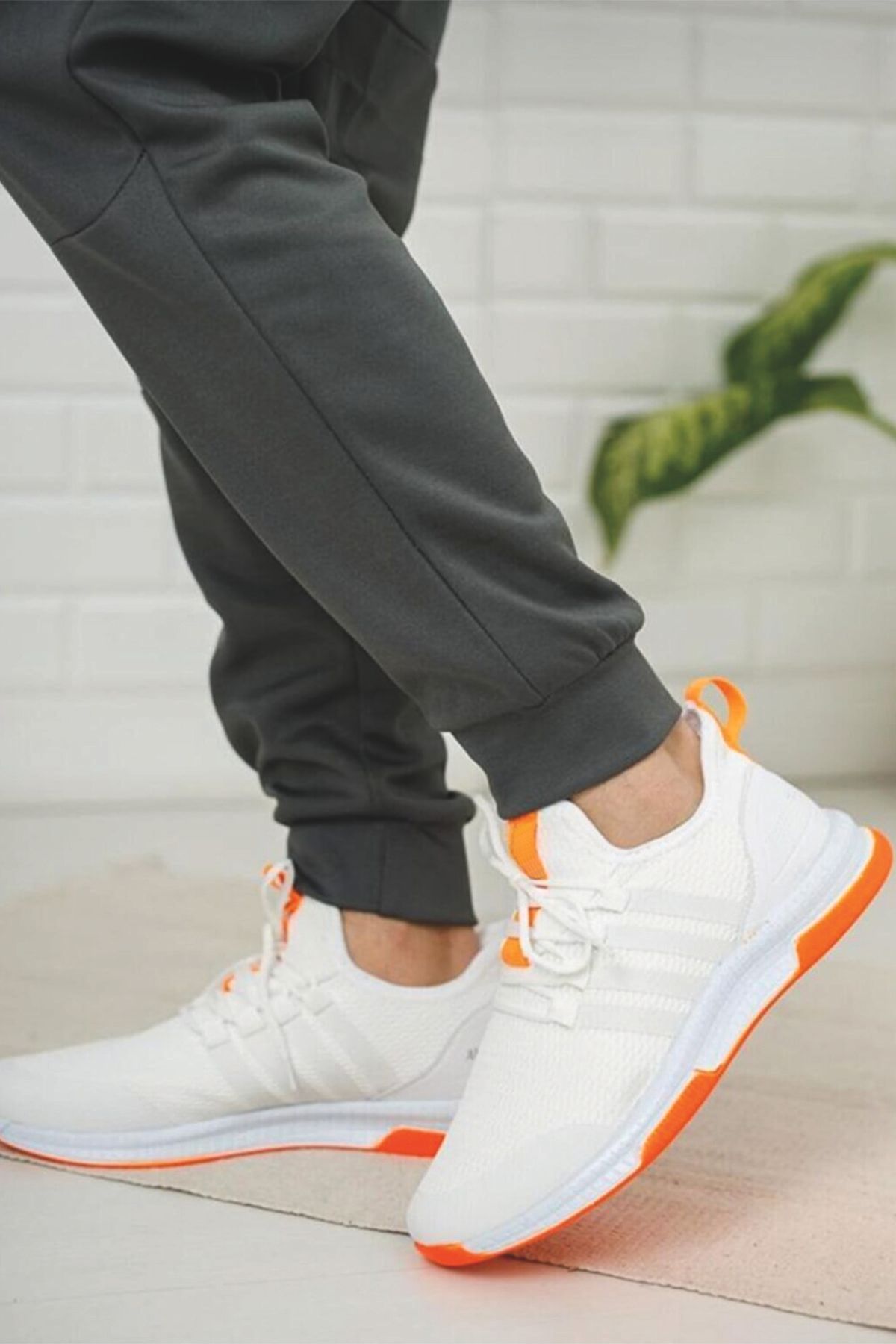 FLY STEP Tricotaje Albe Adidași Pantofi Sport Pentru Alergare Și Mers Pe Jos Unisex - 39