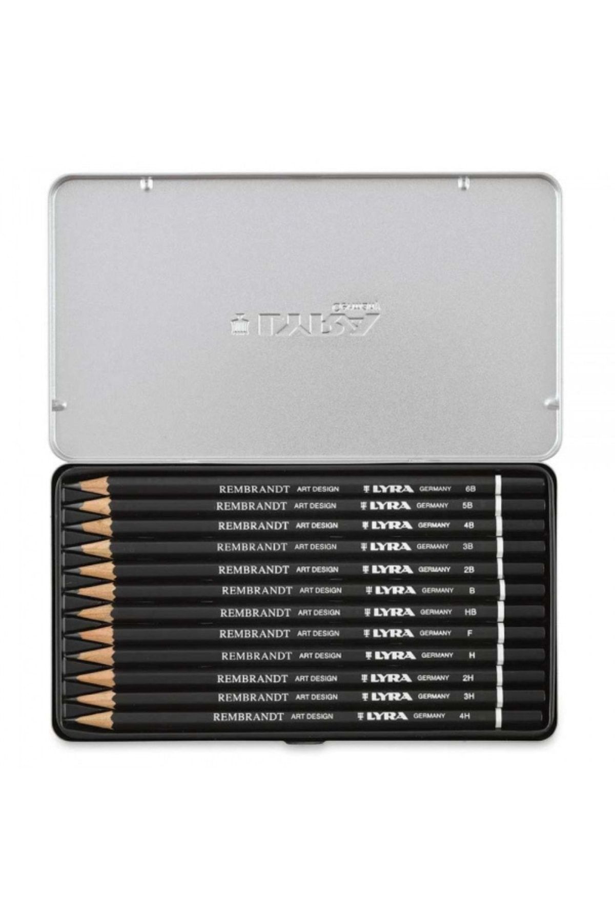 LYRA-Rembrandt Art Design Professional Graduated Pen Set 12 Pieces Metal Box 2