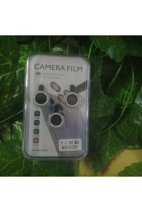 Iphone 11 Pro Max Gümüş Kamera Koruma Lens Camı Uyumlu 11PROMX