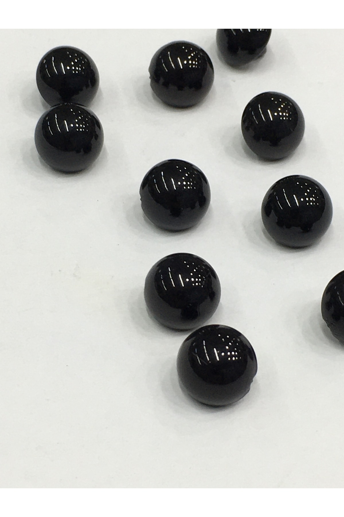 Pearl Button Blouse Button Set of 10 Black