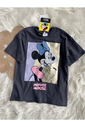 Minnie Mouse Baskılı Çocuk Tişört Trendy60