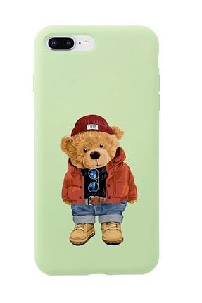 Iphone 7 Plus & 8 Plus Uyumlu -teddy Bear Baskılı Soft Içi Kadife Lansman Silikon Kılıf TCASEİP78PLUSTEDDYBEAR