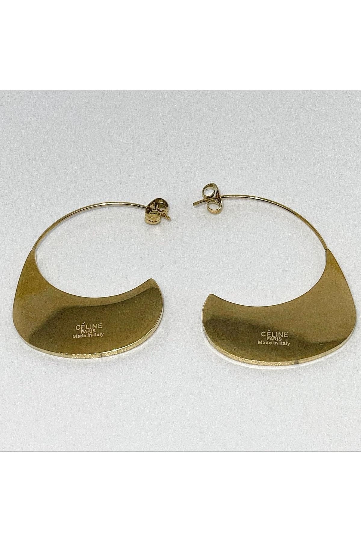 Celine disc earrings hotsell