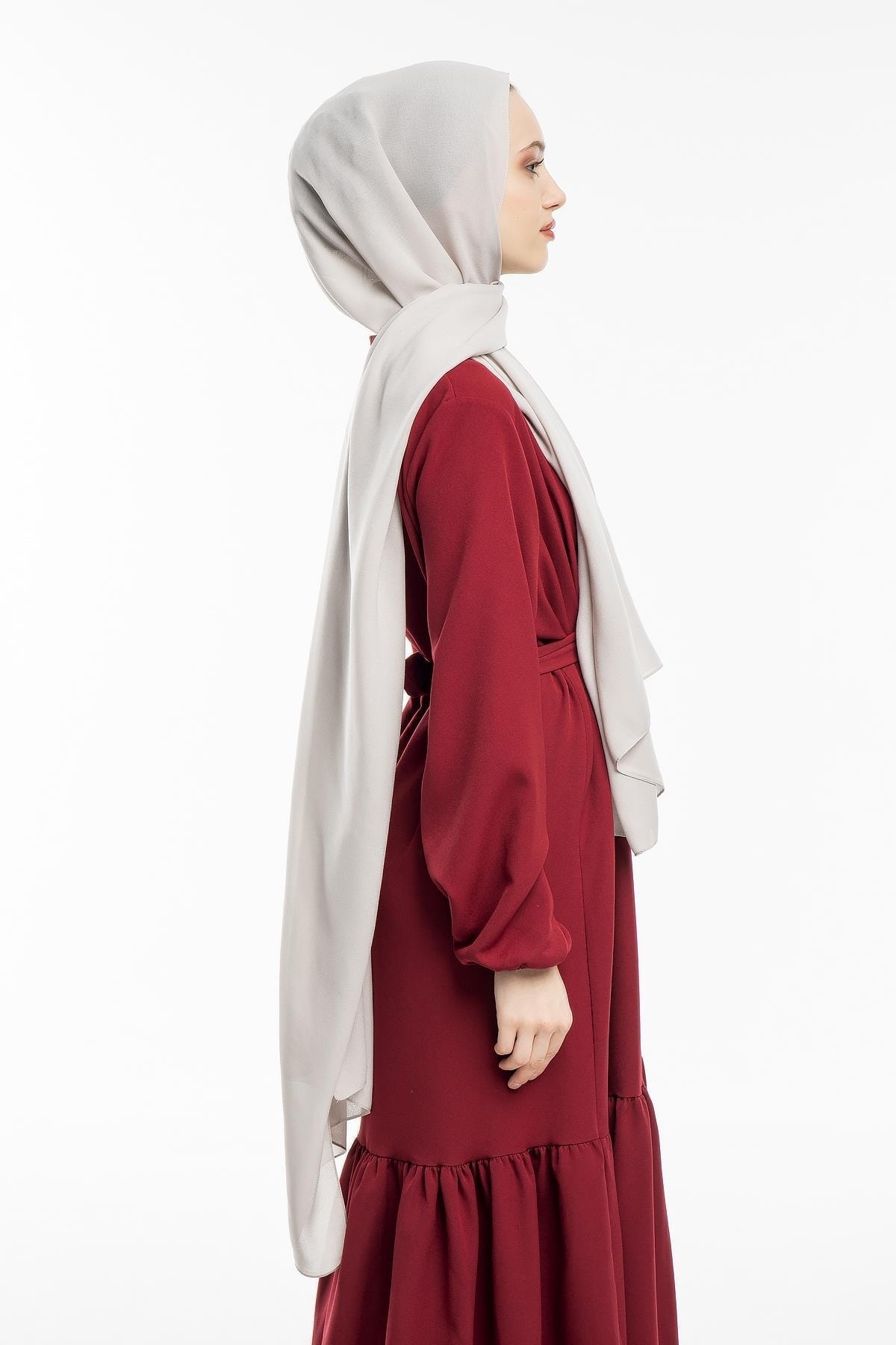 19V69 ITALIA-Plain Pattern Lome Series with Shawl Hanger and Gift Set 75x200 Cm 4