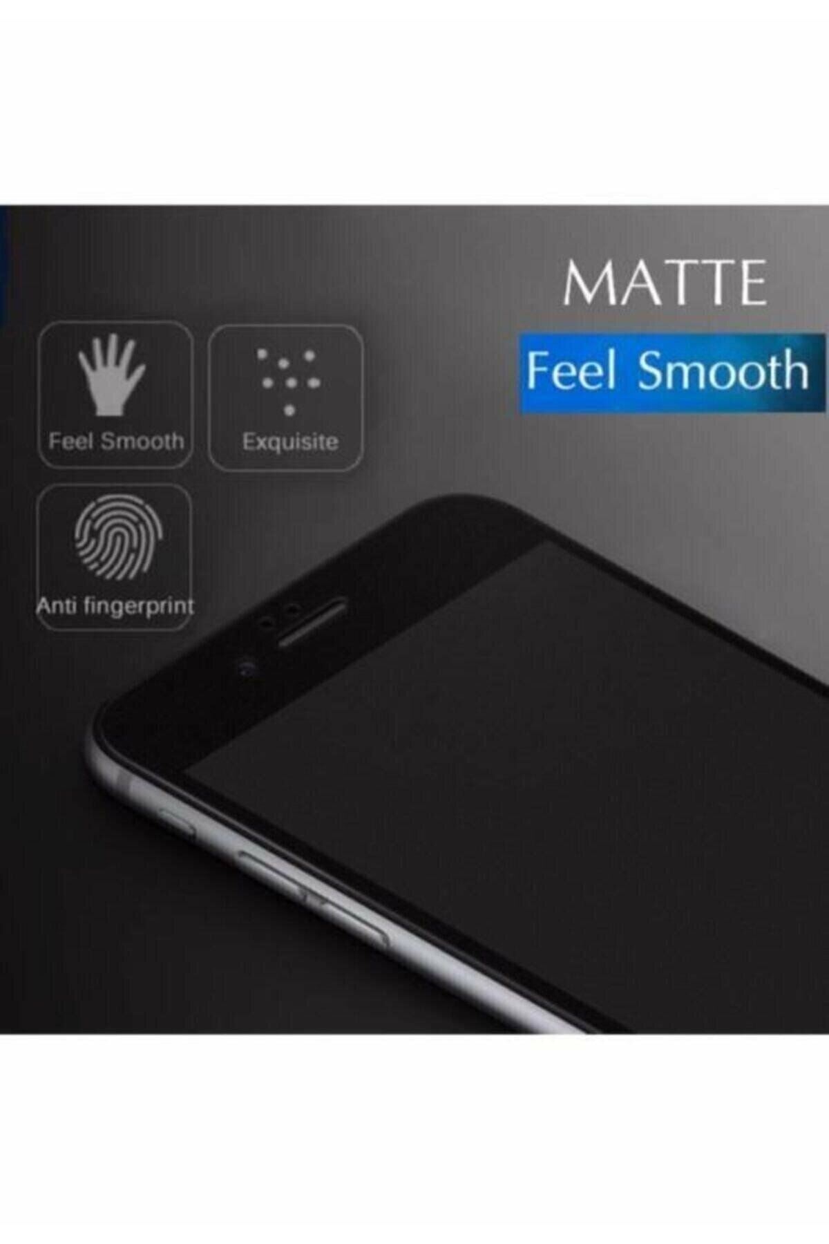 Iphone 7 Plus Uyumlu Ekran Koruyucu Kırılmaz Tam Ekran Mat Seramik Esnek Cam Siyah 7